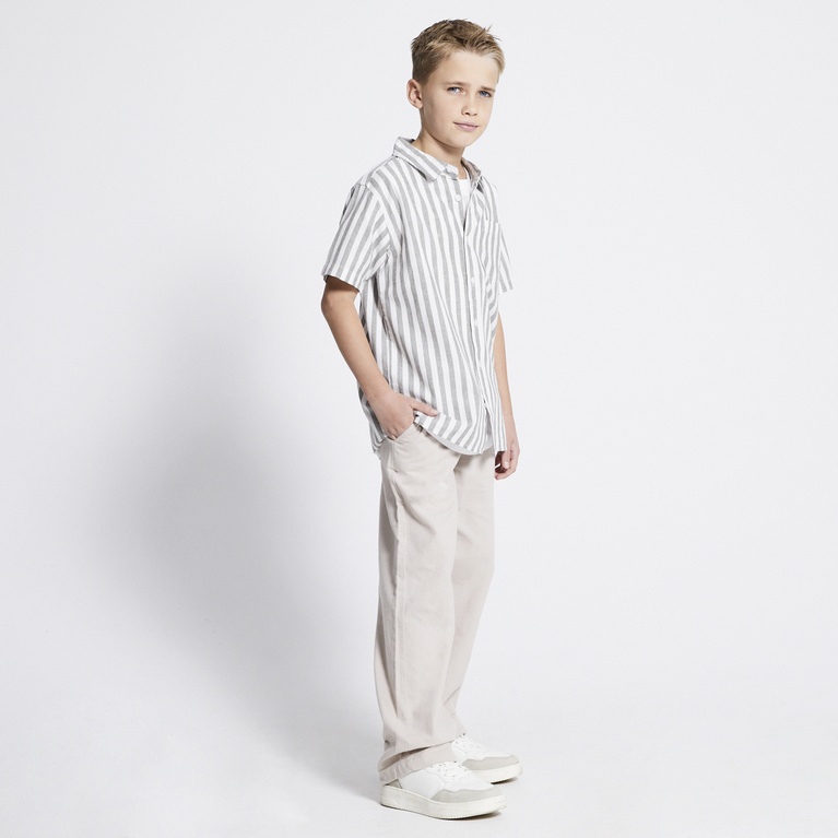 Short sleeve linen blend shirt "Tim Striped star"